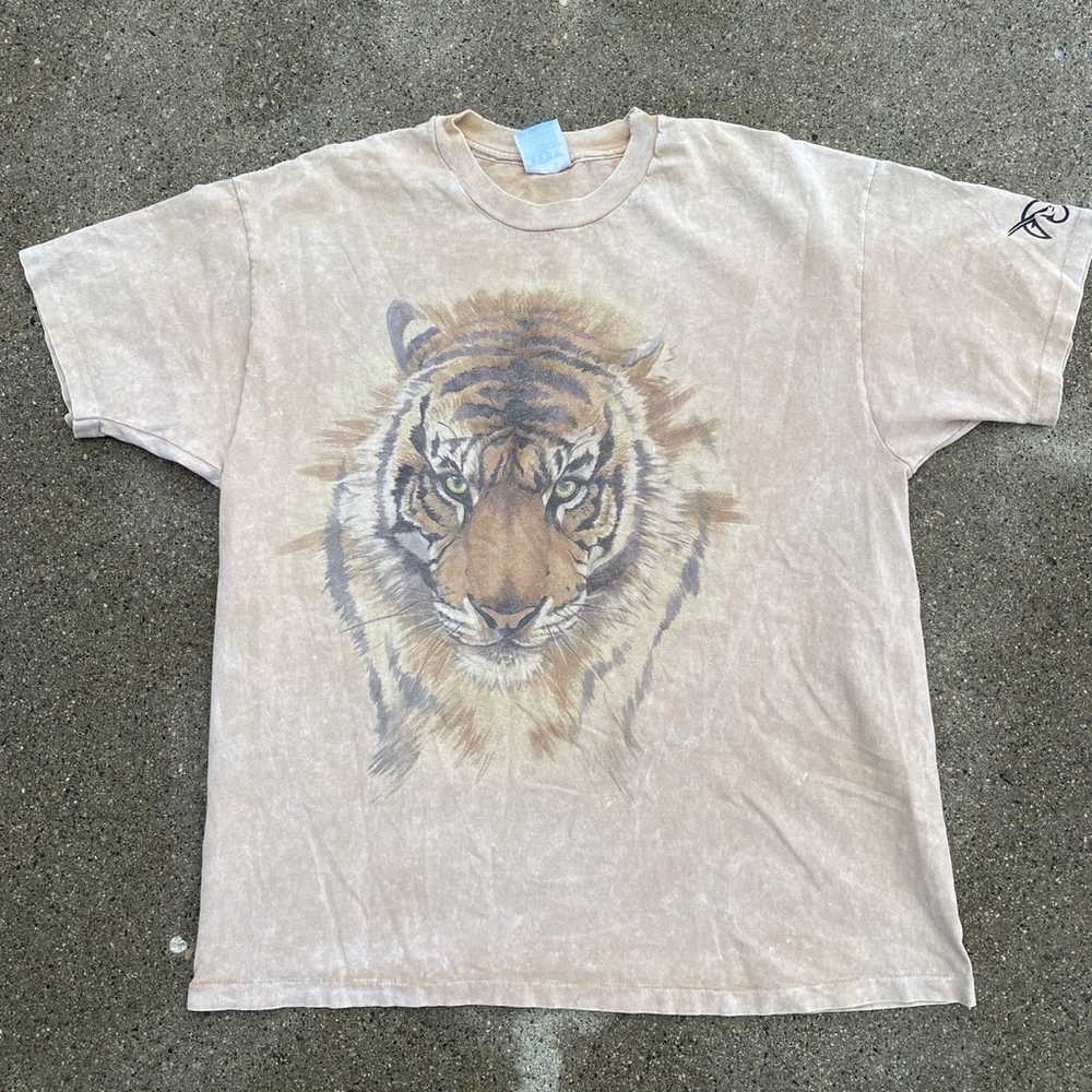 Vintage Phoenix Zoo Tiger Graphic T-Shirt - image 1