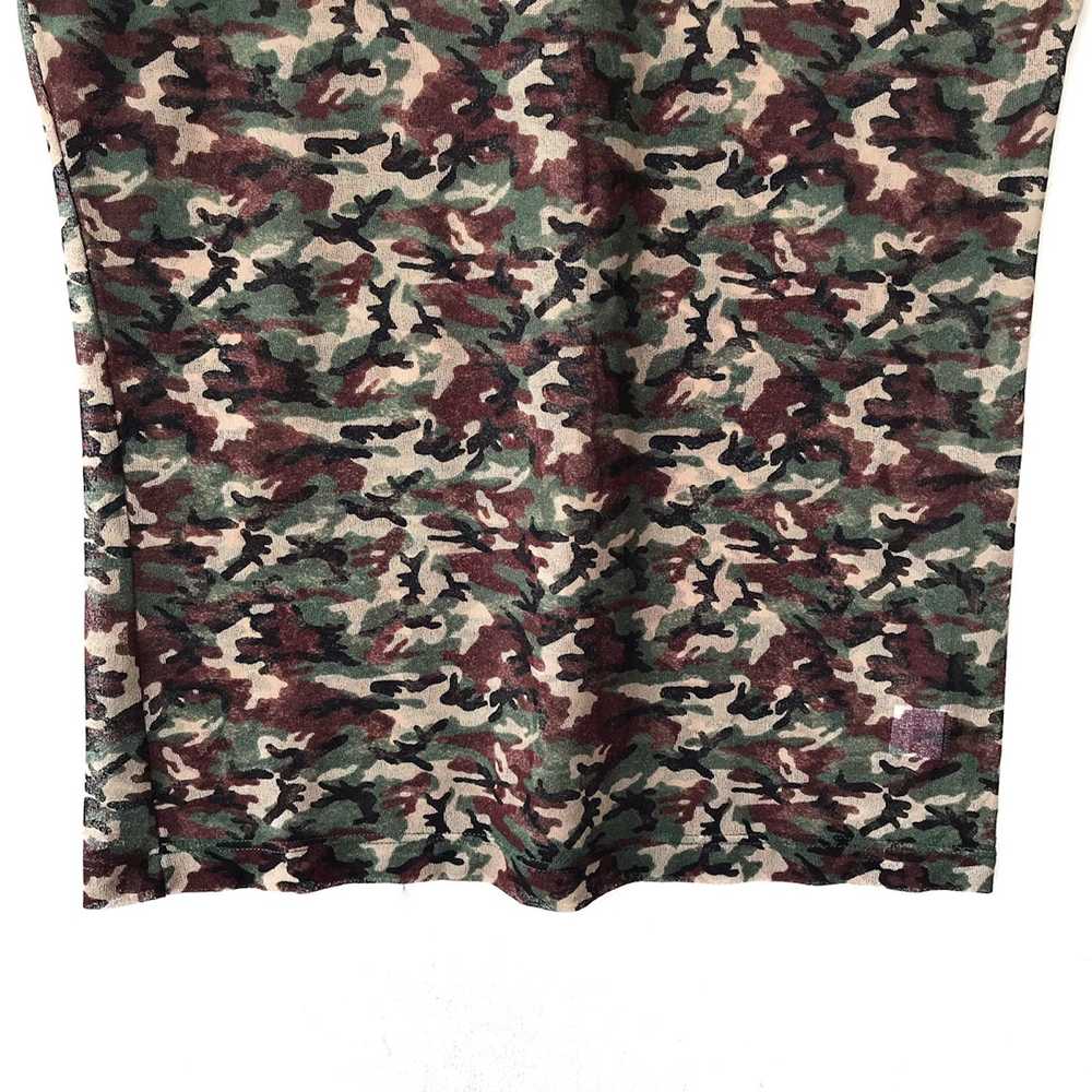Jean Paul Gaultier JPG Homme Sheer Mashed Camo Si… - image 5