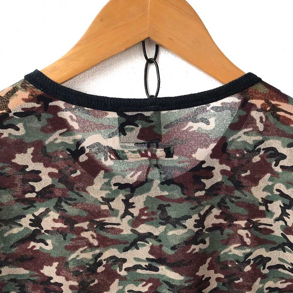 Jean Paul Gaultier JPG Homme Sheer Mashed Camo Si… - image 7