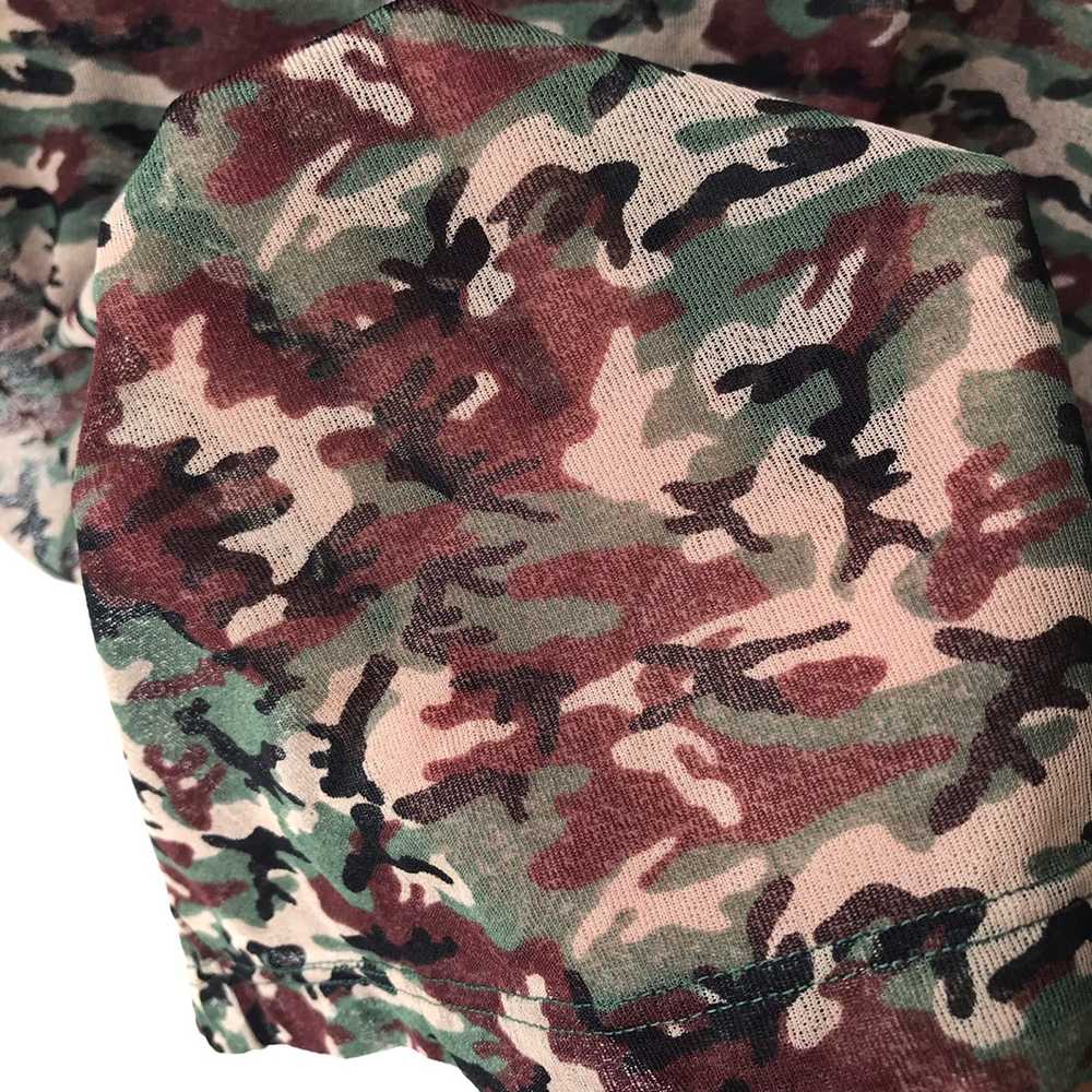 Jean Paul Gaultier JPG Homme Sheer Mashed Camo Si… - image 8