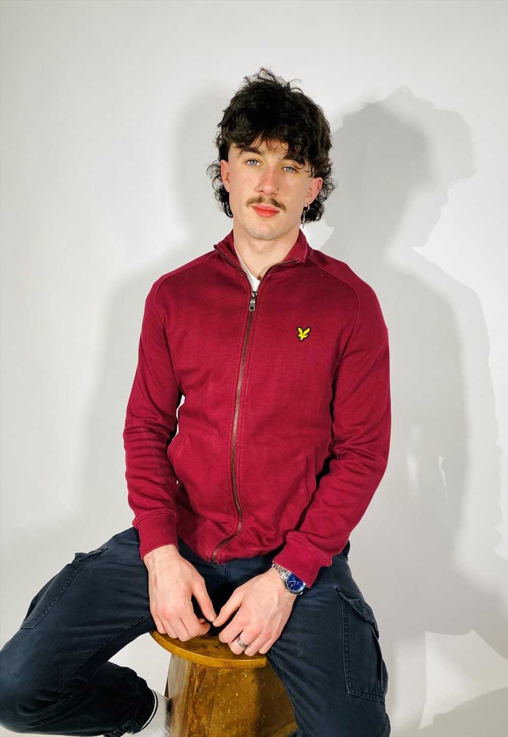 Vintage Size S Lyle and Scott Jacket In Maroon - image 2