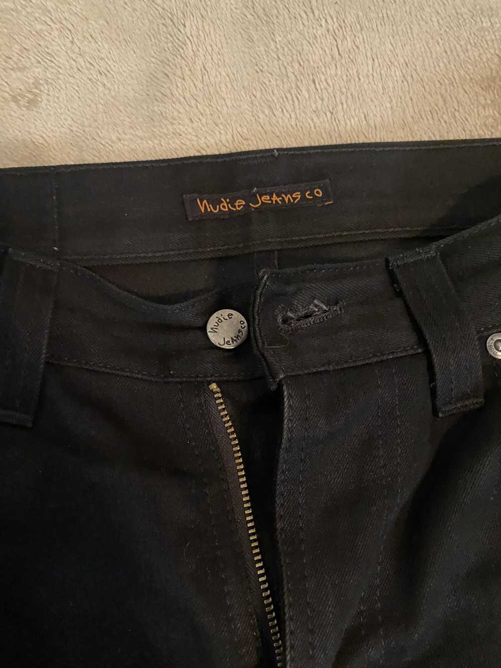 Nudie Jeans Black Nudie Slim Jims 30x32 - image 2