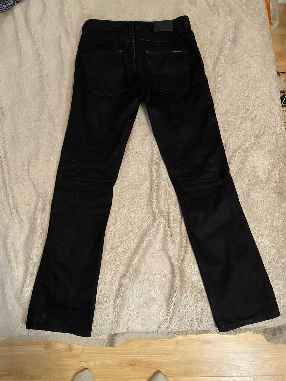 Nudie Jeans Black Nudie Slim Jims 30x32 - image 4