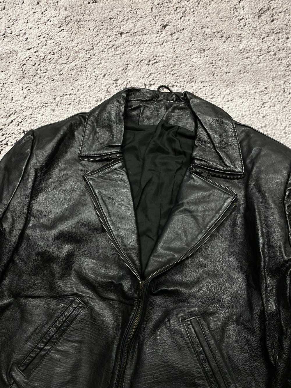 Avant Garde × Designer × Leather Jacket Vintage a… - image 2