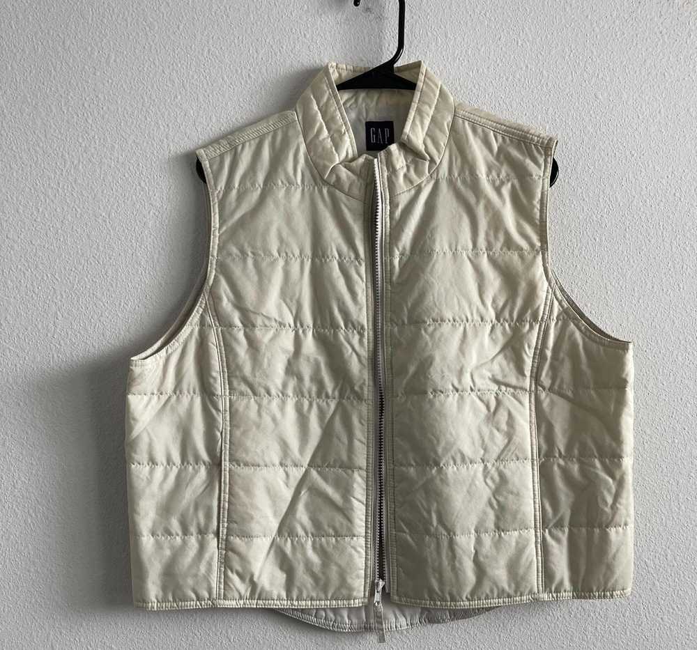 Gap Gap Off White Cream Puffer vest - image 1