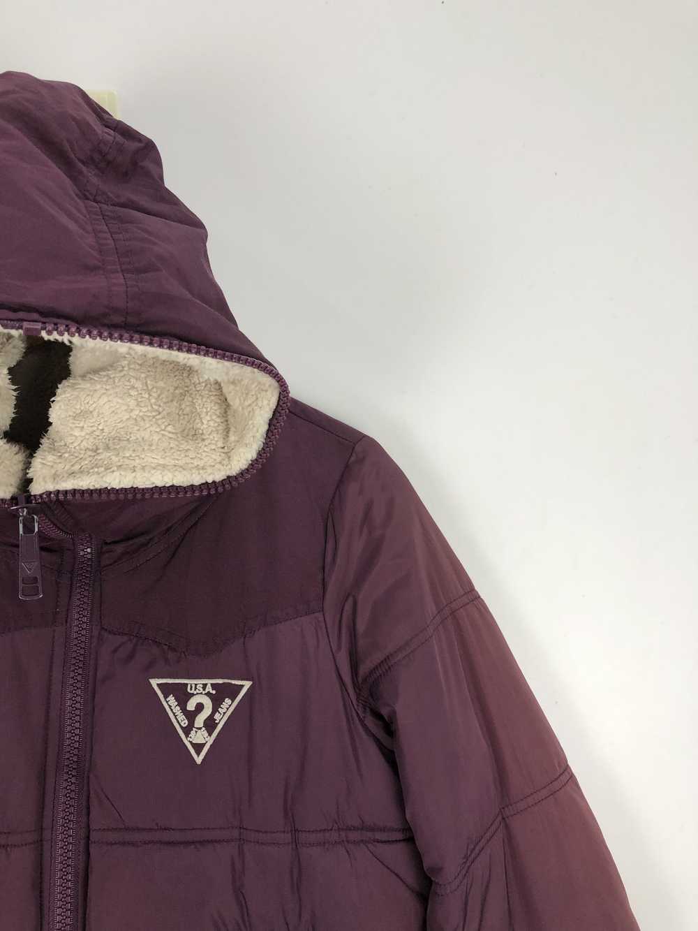 Guess × Vintage Vintage Guess Puffer Sherpa Hoode… - image 7