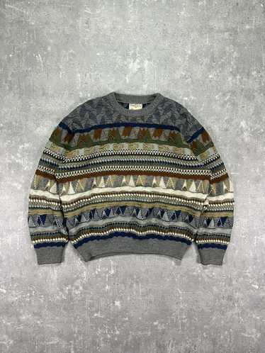 Coloured Cable Knit Sweater × Coogi × Vintage Rare