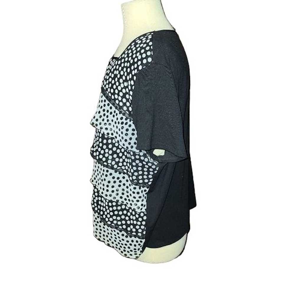 Other Alfred Dunner Plus Size 2X Polka Dot Shirt - image 2