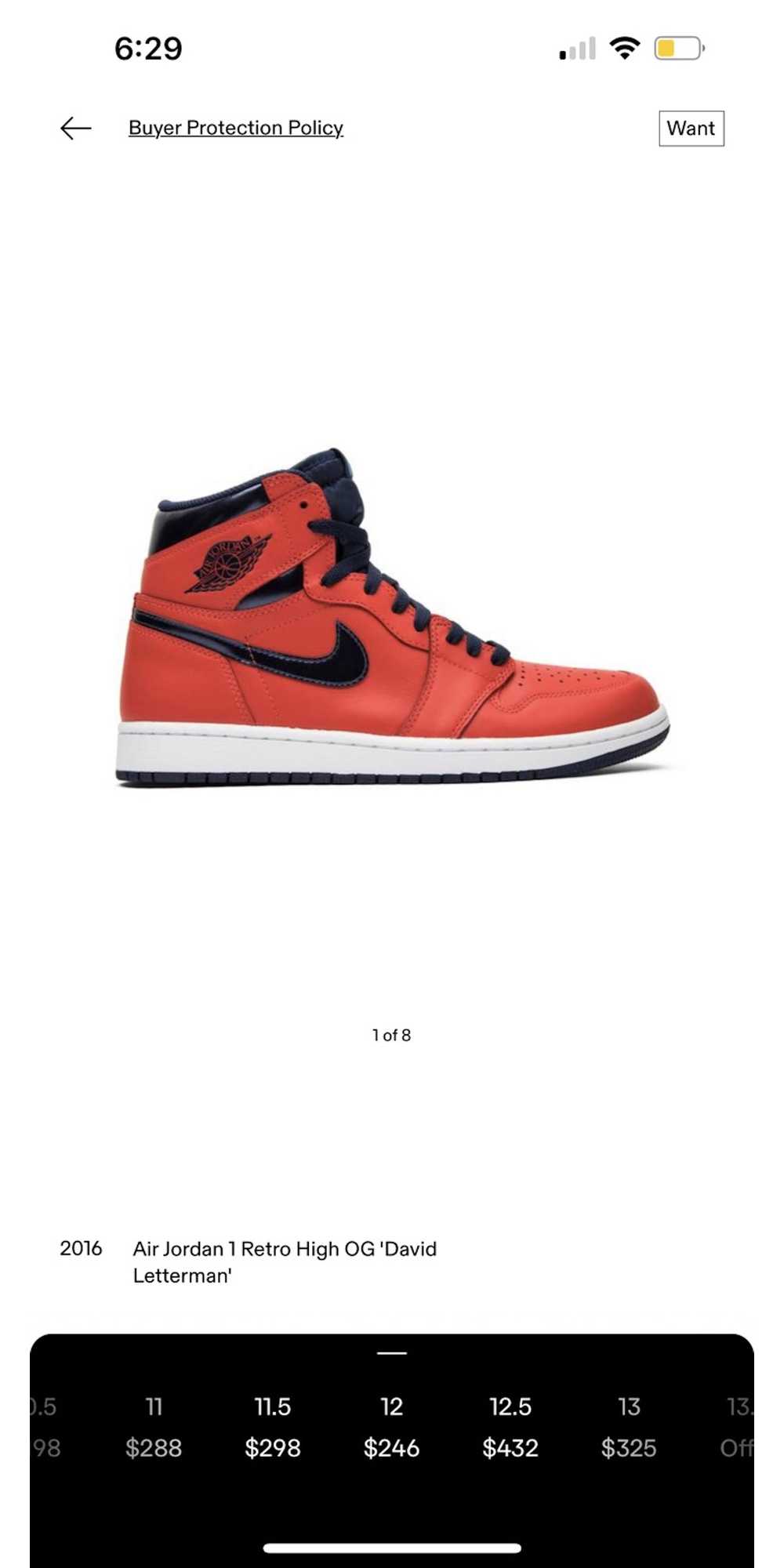 Jordan Brand Jordan 1 Retro High OG ‘David Letter… - image 7