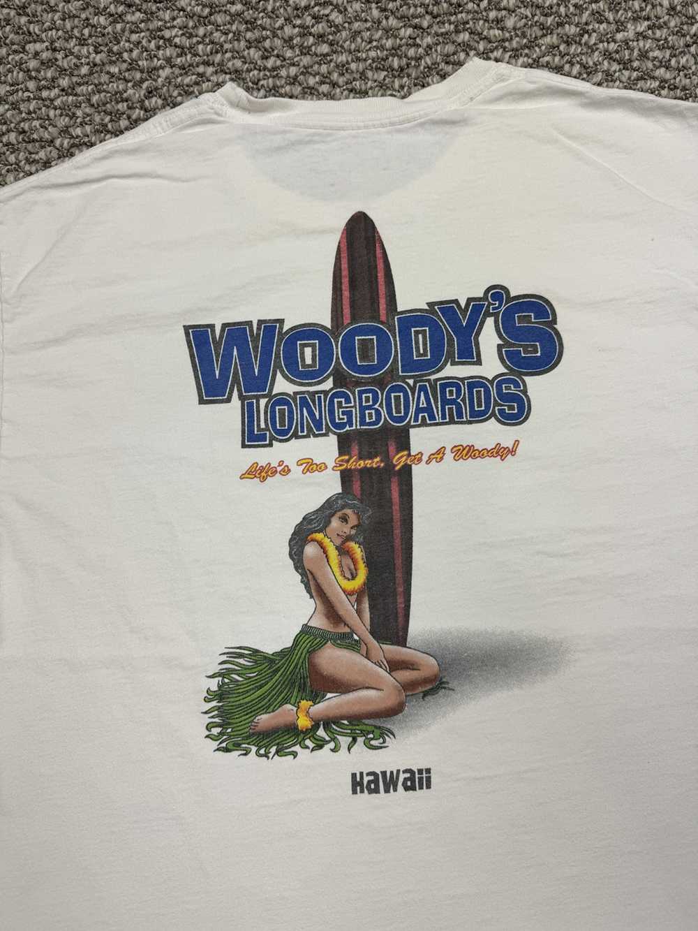 Art × Hawaiian Shirt × Vintage Vintage Woody’s Lo… - image 2