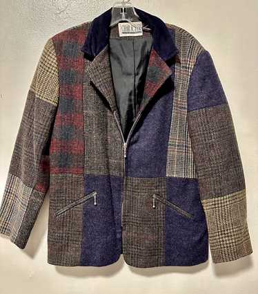 Vintage Vintage 1980’s Patchwork Tweed Blazer - image 1