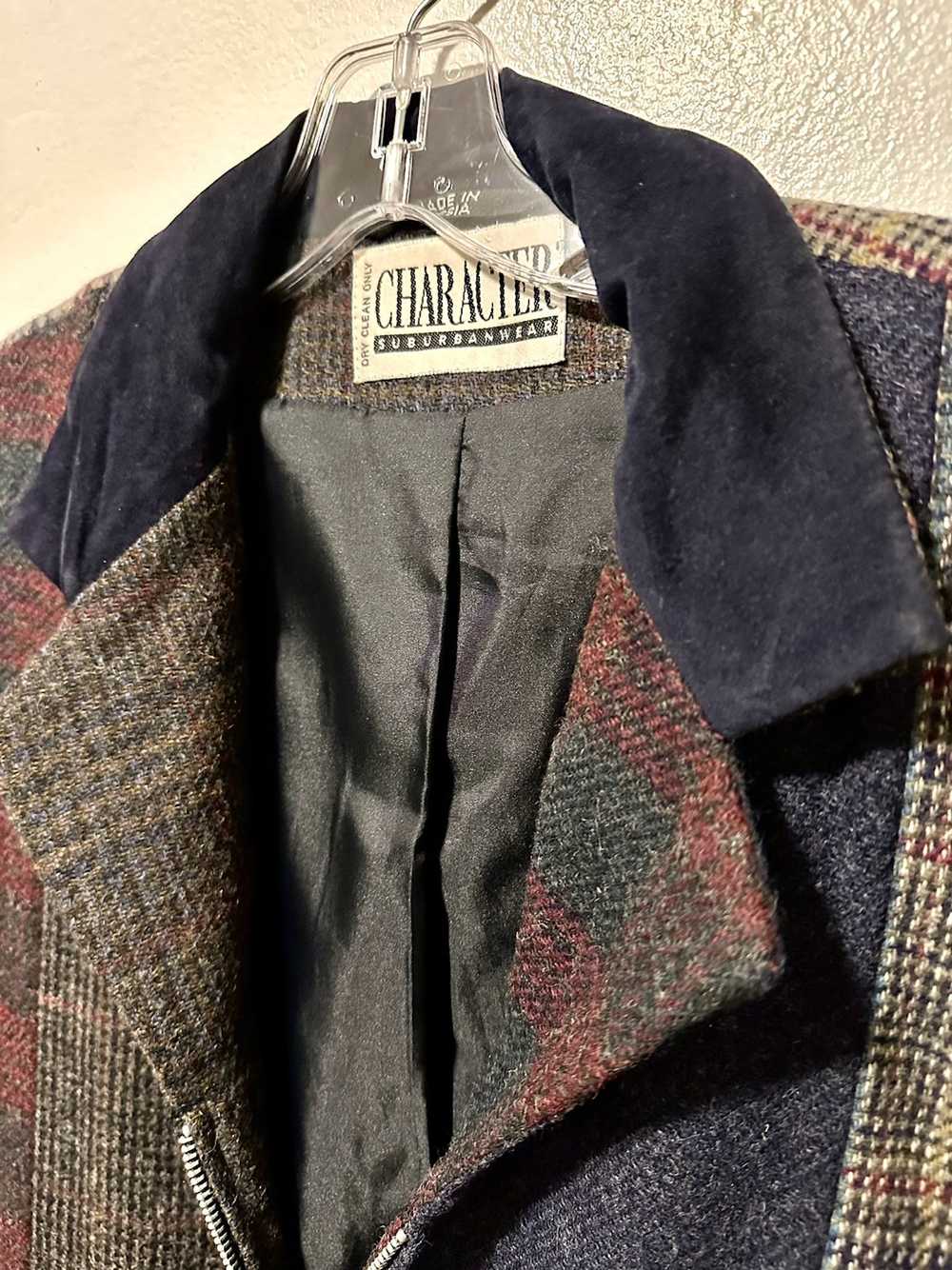 Vintage Vintage 1980’s Patchwork Tweed Blazer - image 2