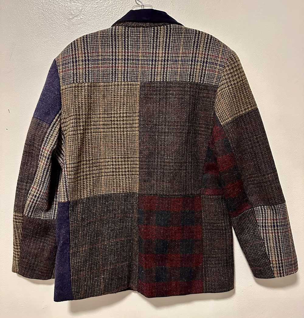 Vintage Vintage 1980’s Patchwork Tweed Blazer - image 4