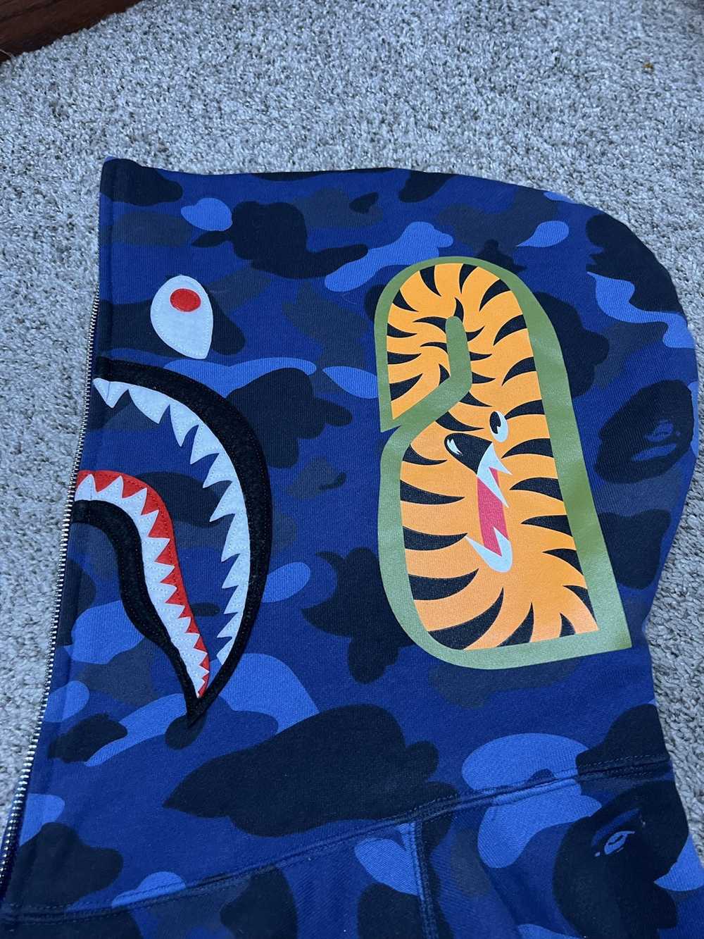 Bape Color Camo Shark Full Zip Hoodie - image 5