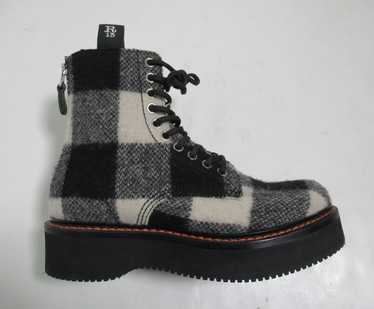 R13 R13 Women's Single Stack Plaid Boots - image 1