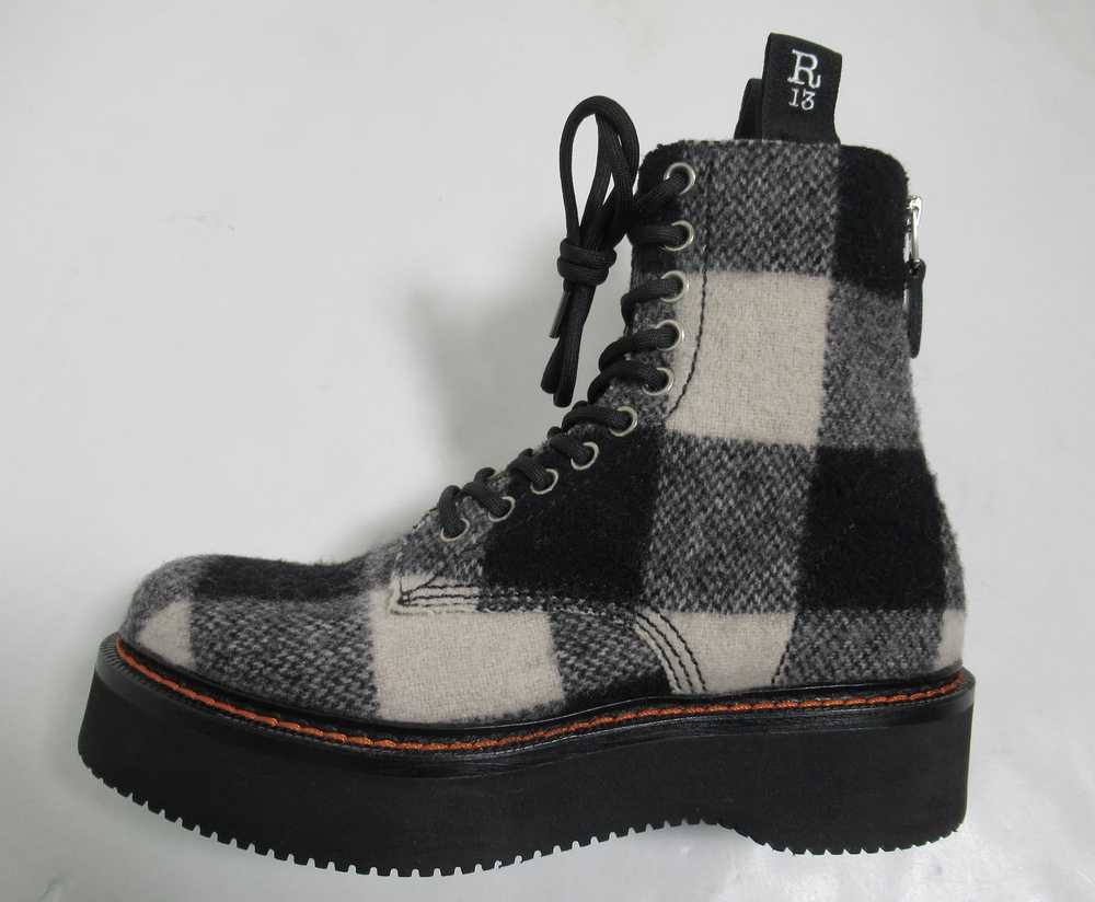 R13 R13 Women's Single Stack Plaid Boots - image 6