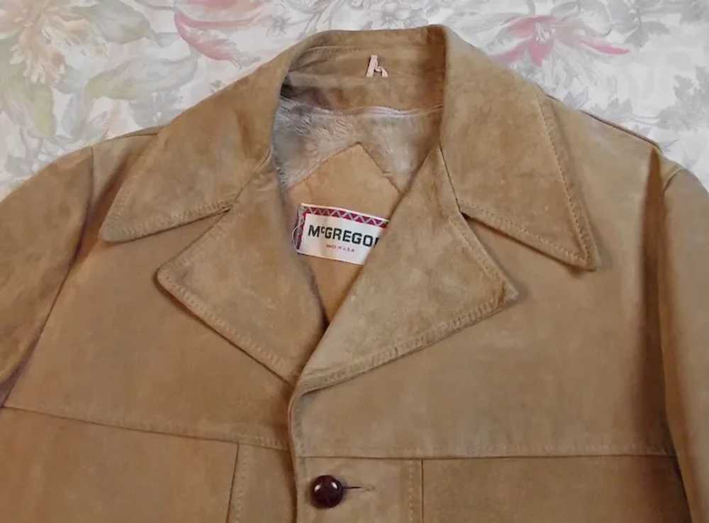 Vintage McGregor Mens Suede Leather Coat Removabl… - image 3