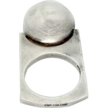 Pekka Piekäinen Finland Sterling Silver Ball Ring 