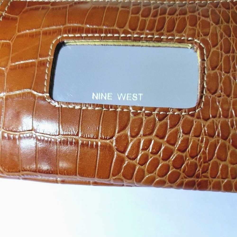 Nine West Wallet Brown Wrist Strap With a Mirror … - image 3