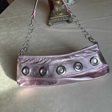 Pink Metallic Mussio DeGroot Mini Handbag - image 1