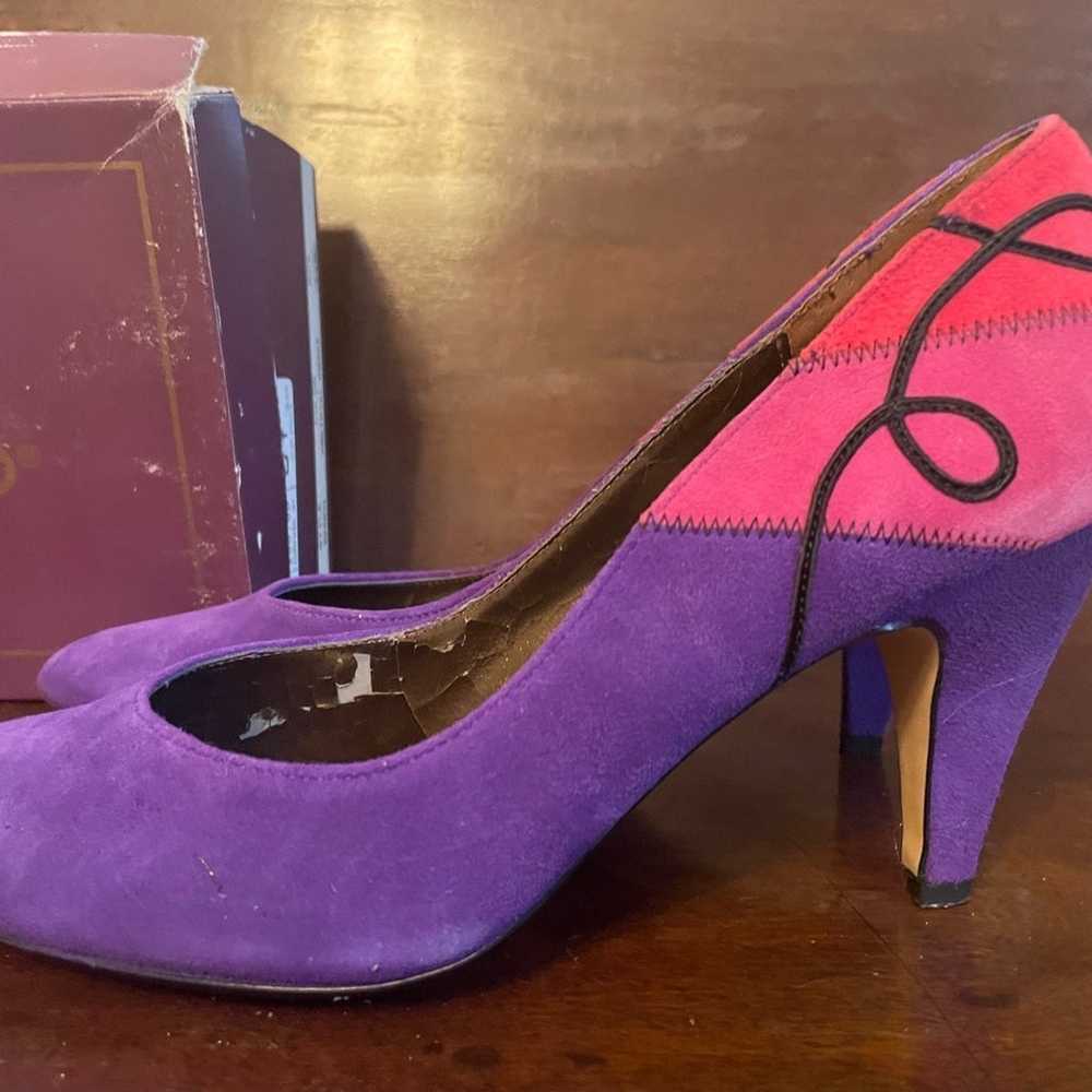 Women’s shoes Jasmine brand vintage 1980s suede h… - image 3