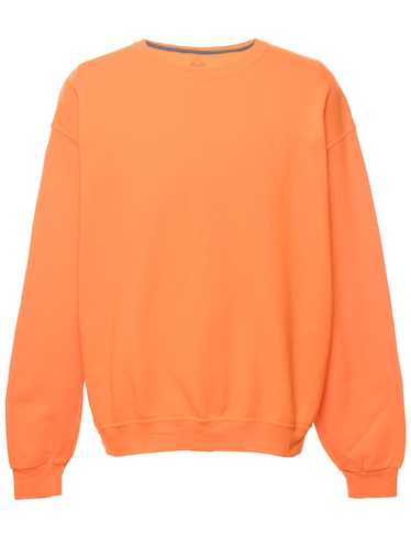 Orange Plain Sweatshirt - XL - image 1