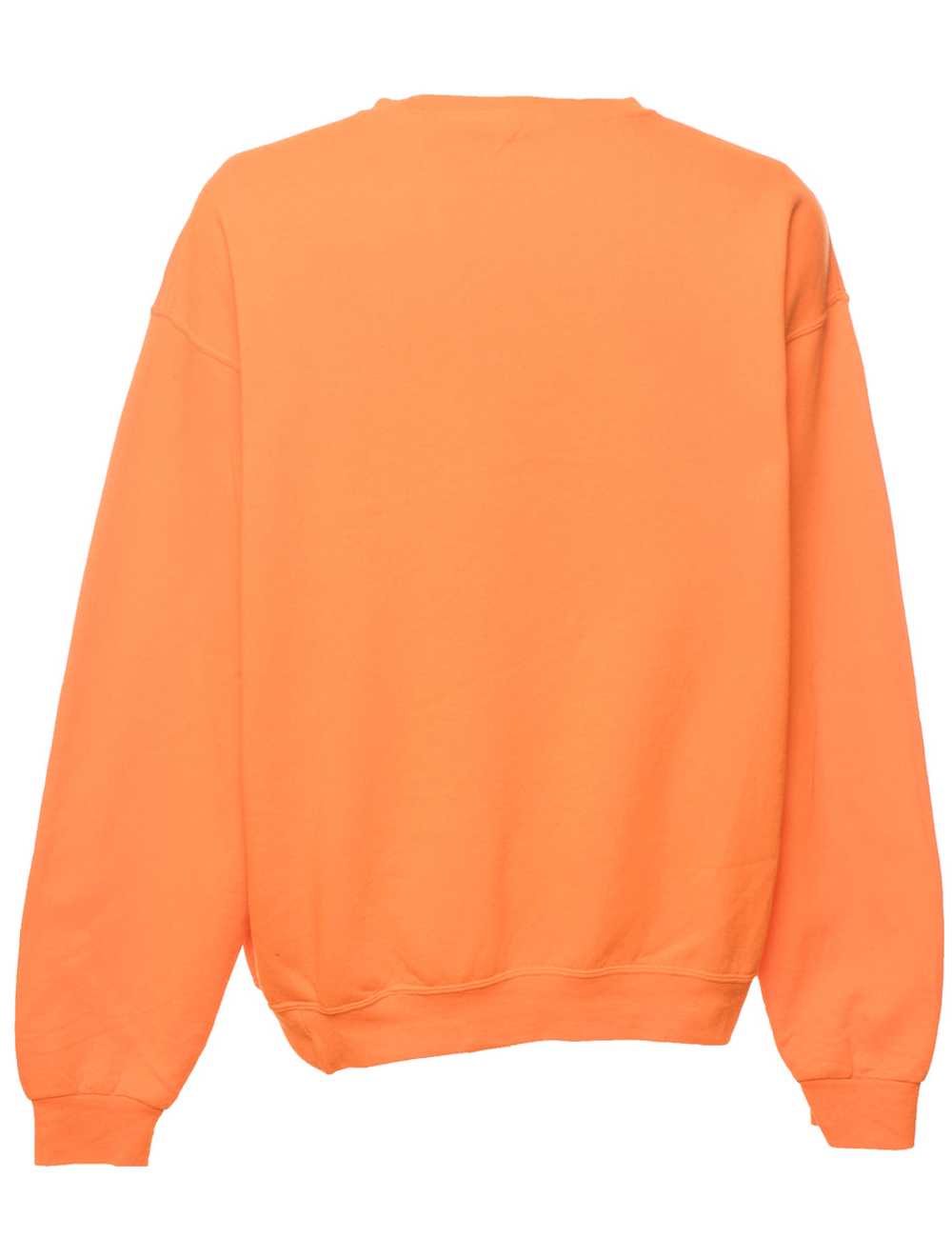 Orange Plain Sweatshirt - XL - image 2