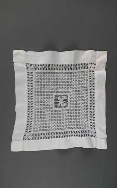 Victorian Handkerchief Handmade Drawn Thread Work,