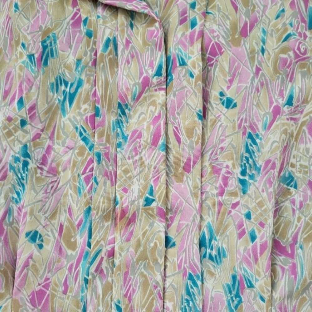 Liquid Silk Peters & Ashley Vintage Pink Blue Yel… - image 2