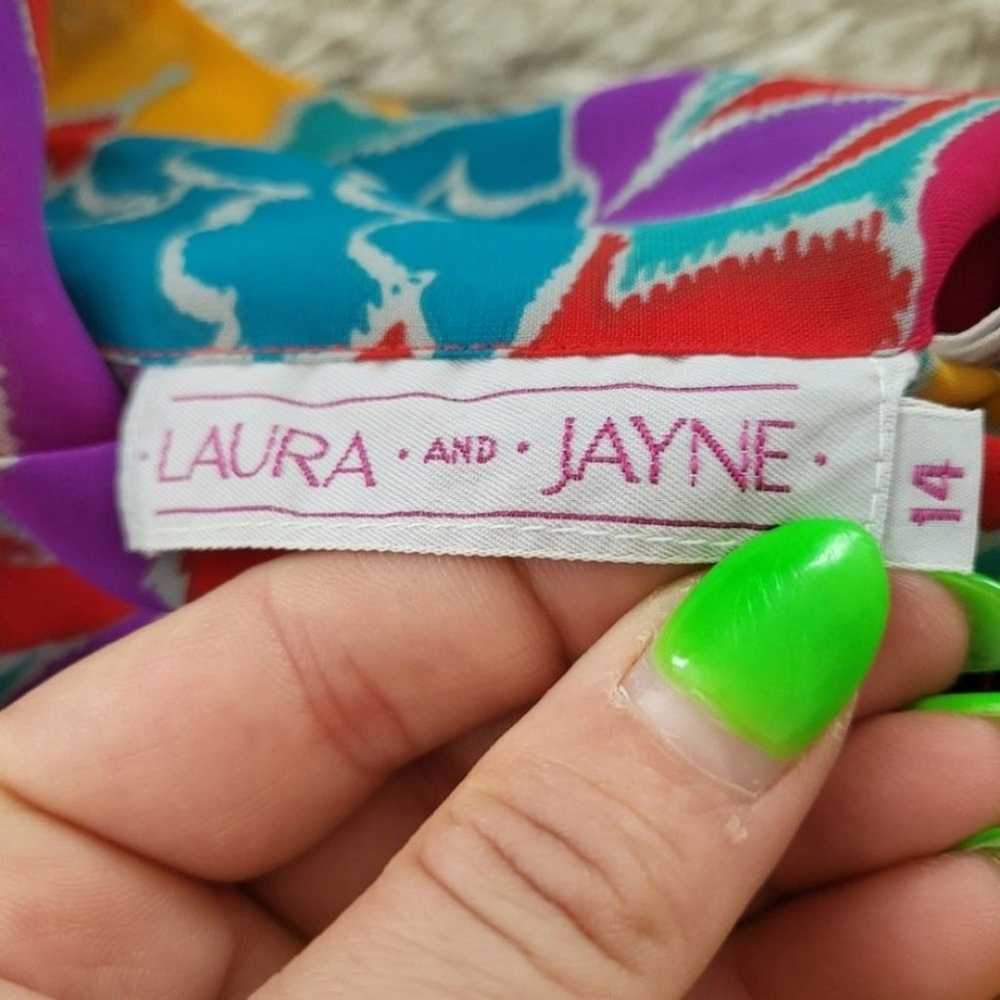 Laura and Jayne Vintage Tie Neck Long Sleeve Blou… - image 6