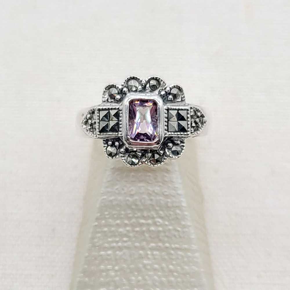 Estate Find Vintage Sterling Silver Radiant Cut P… - image 11