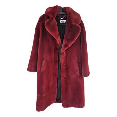 TRACI FAUX FUR RED