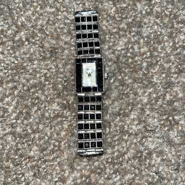 Women's Watch Park Lane Silver Black Rhinestones … - image 1