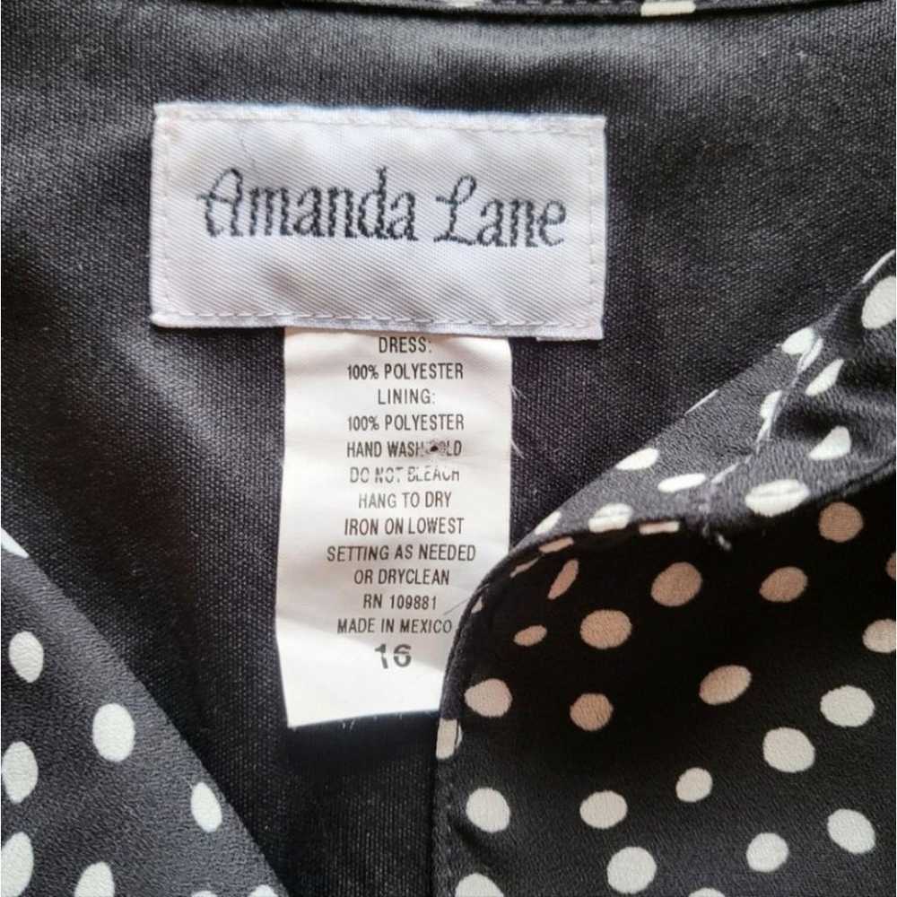 Amanda Lane Button Down Maxi Dress Black & White … - image 6