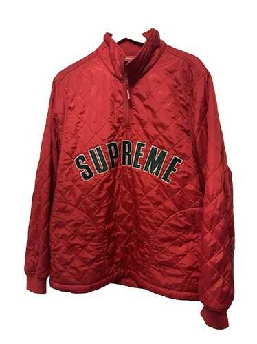 ジャケット・アウター supreme Arc Logo Quilted Half Zip 17ss Supreme Arc Logo Quilted Half Zip Pullover (SS17) - $158