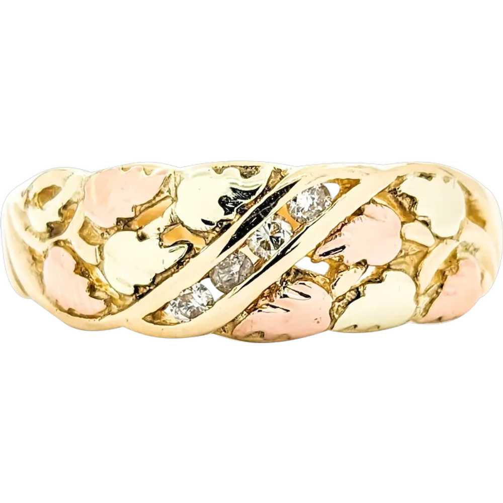 Black Hills Gold Diamond Ring In Two-Tone Gold - image 1