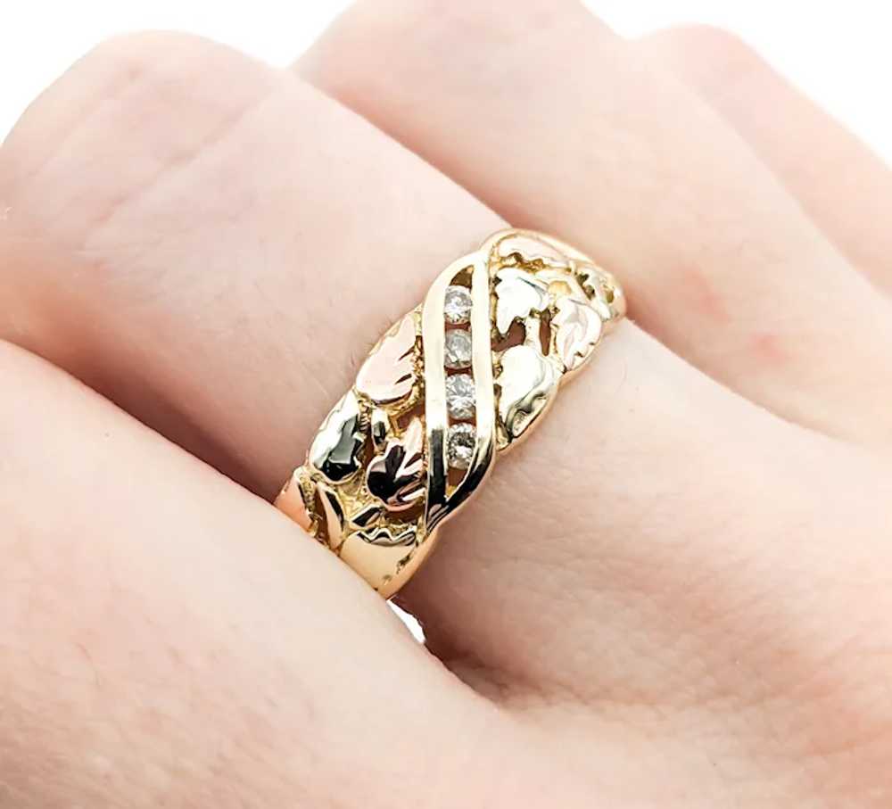 Black Hills Gold Diamond Ring In Two-Tone Gold - image 4