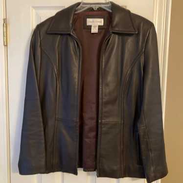 Leather Jacket Casual Corner Brown soft leather. V