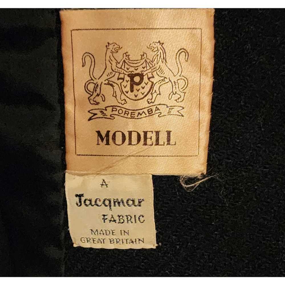 Jacqmar Fabric 1940’s Wool Black with Fur Collar … - image 4