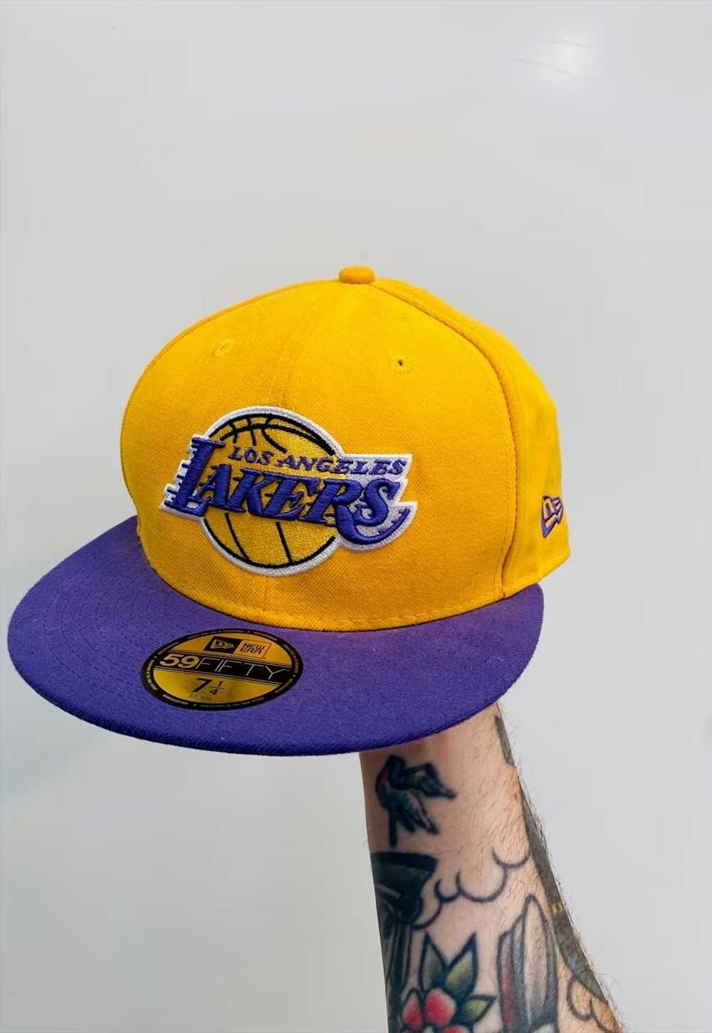 Vintage LA Lakers New Era 7 1/4 Hat Cap - image 1