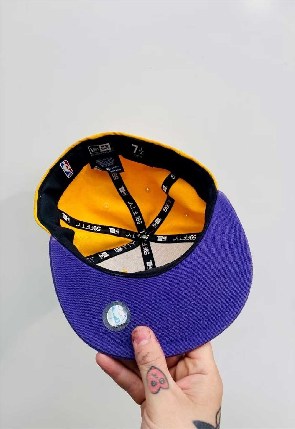 Vintage LA Lakers New Era 7 1/4 Hat Cap - image 3