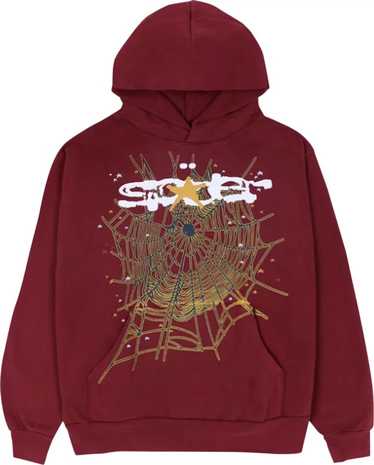 Spider Worldwide Sp5der Worldwide Maroon Hoodie - image 1