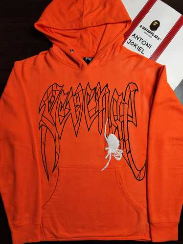 Revenge King Von Spider Skull Hoodie Orange (3D PU