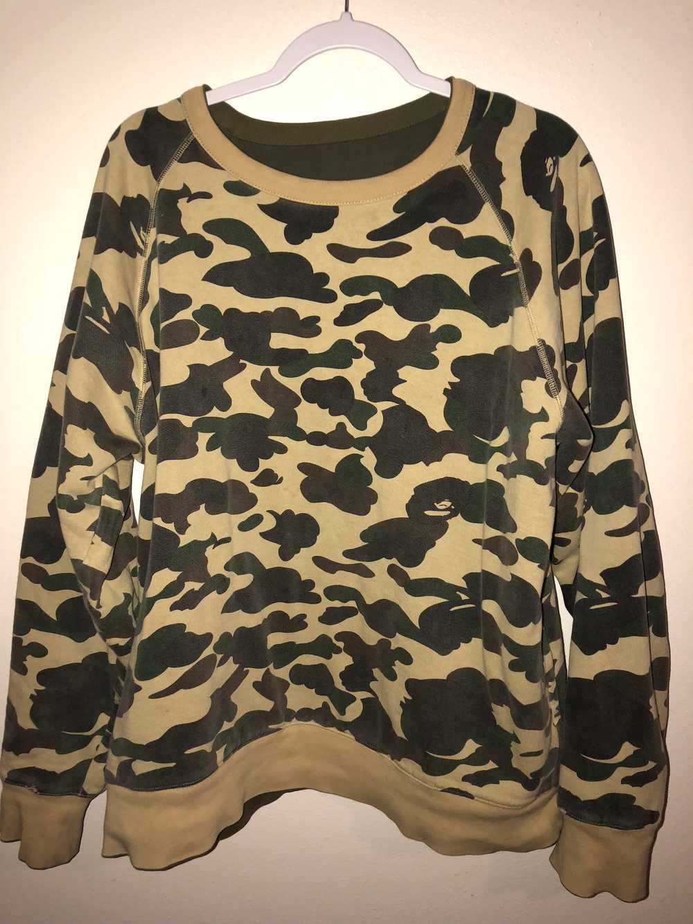 Bape Bape Spell Out x Camouflage Reversible Sweat… - image 2