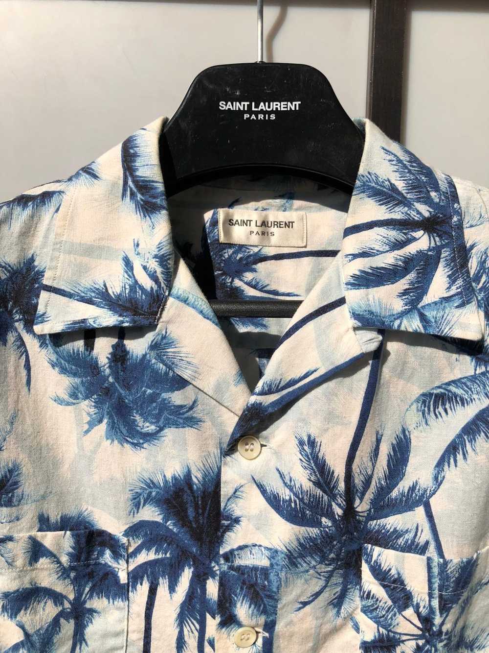 Saint Laurent Paris SS16 Palm Tree Hawaiian shirt… - image 2