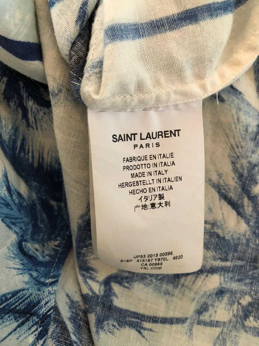 Saint Laurent Paris SS16 Palm Tree Hawaiian shirt… - image 4