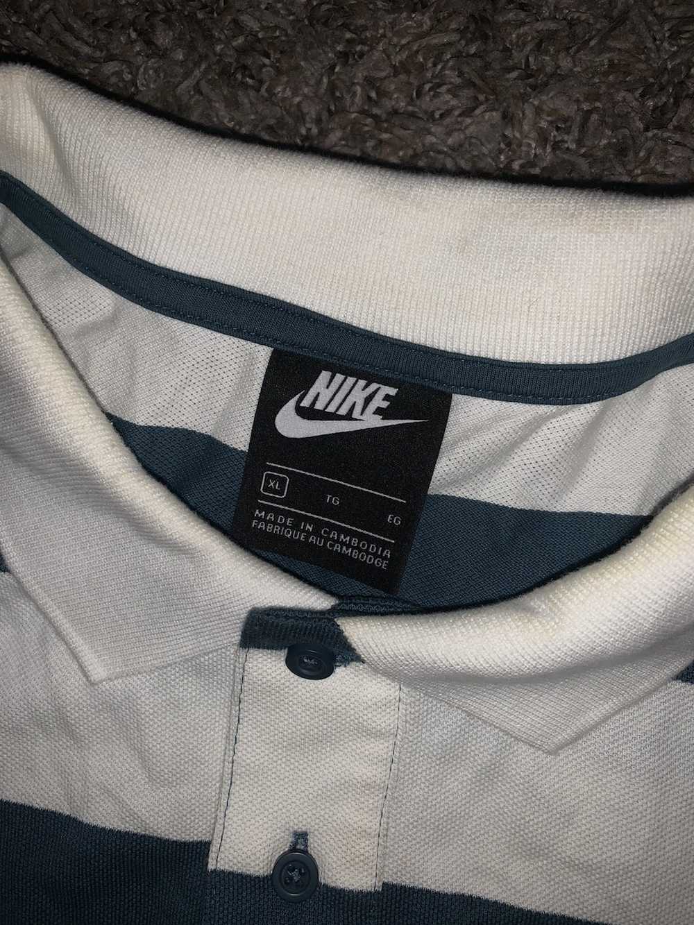 Nike × Streetwear × Vintage Y2K Nike Striped Polo - image 2