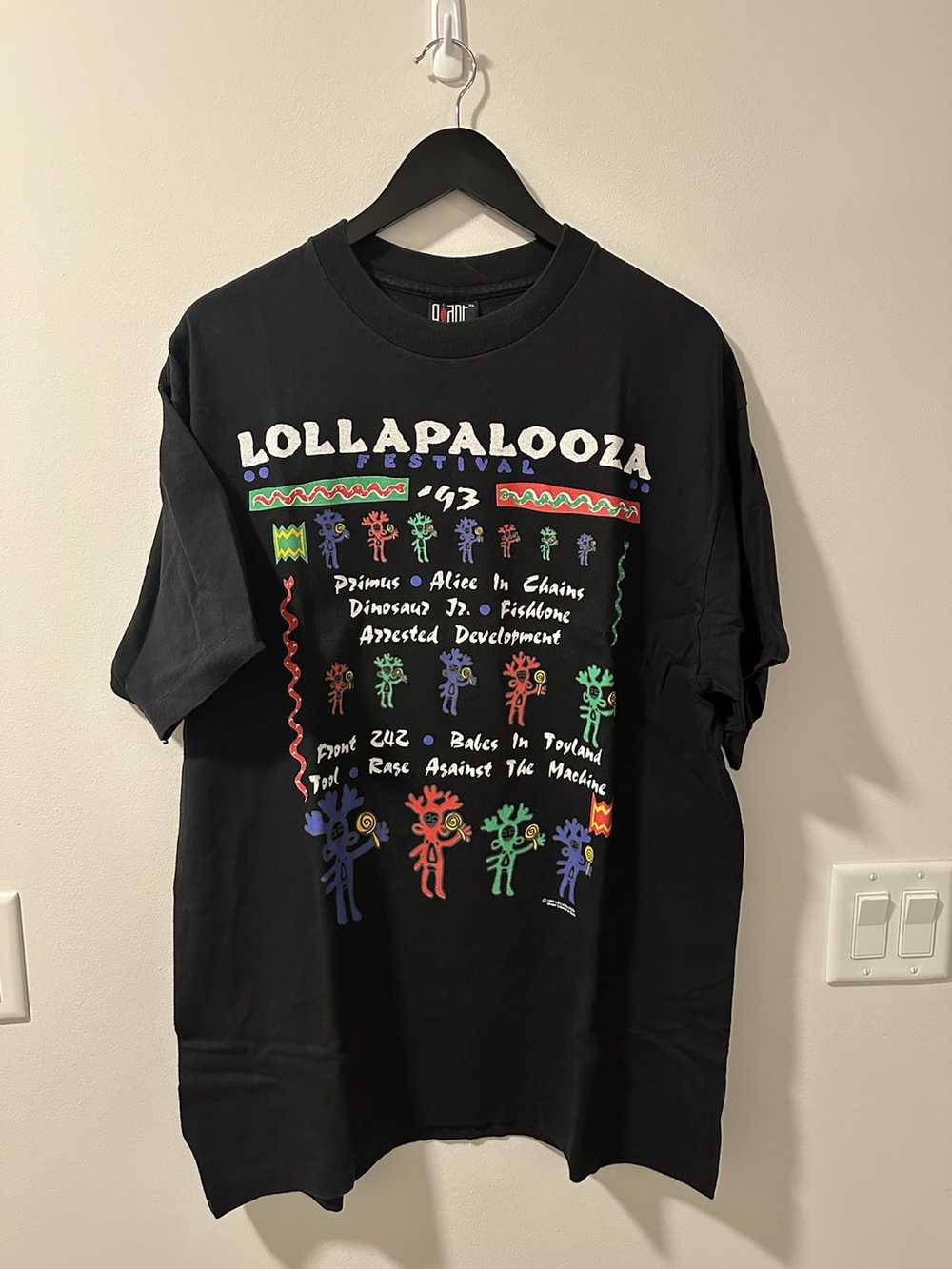 Tour Tee × Vintage Lollapalooza Vintage Black 199… - image 1