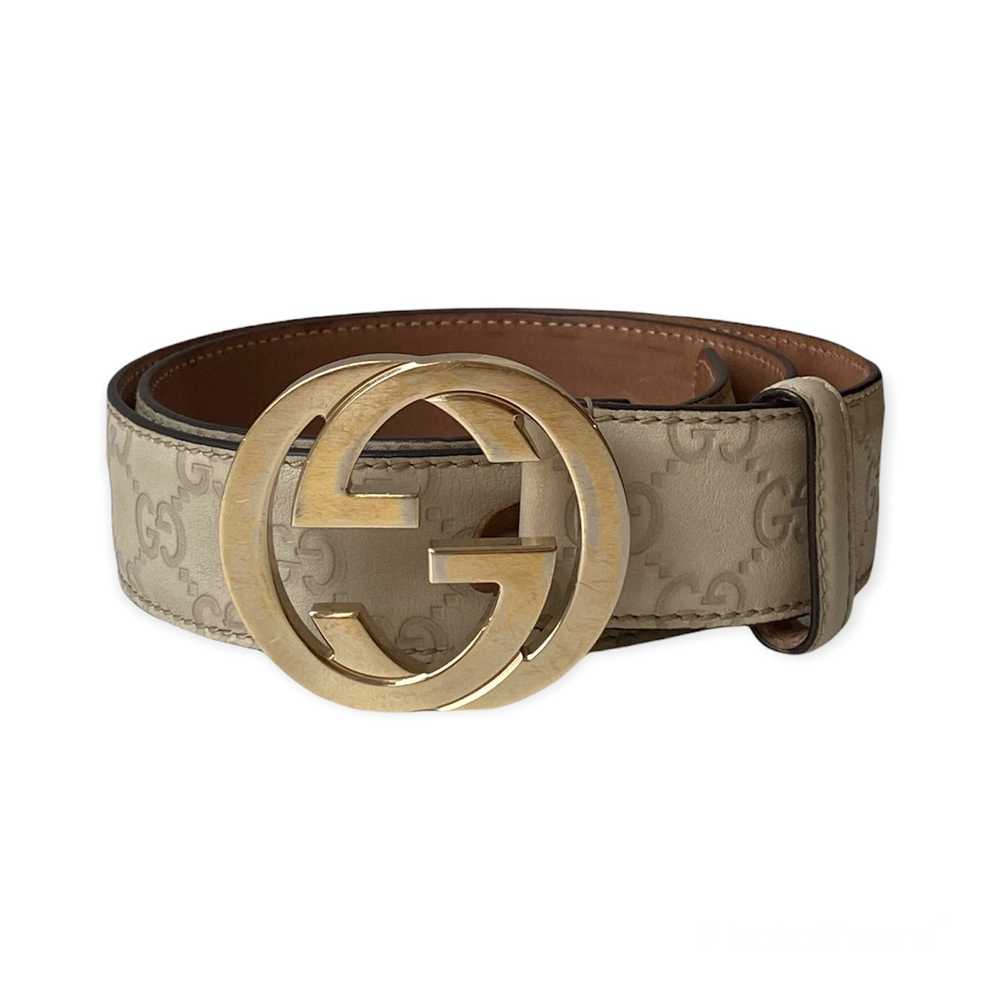 Gucci GUCCI BEIGE BELT GUCCISSIMA SUPREME Gg SIGN… - image 1