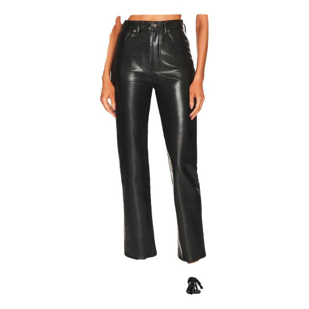 Agolde Leather straight pants - image 2